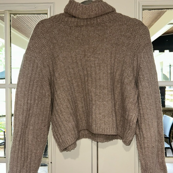 Universal Thread Brown Cowl Neck Sweater - Picture 2 of 3